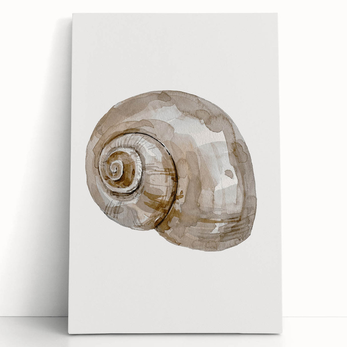 Coastal Wall Art - Nautical Snail Shell Print for Beach-Themed Decor