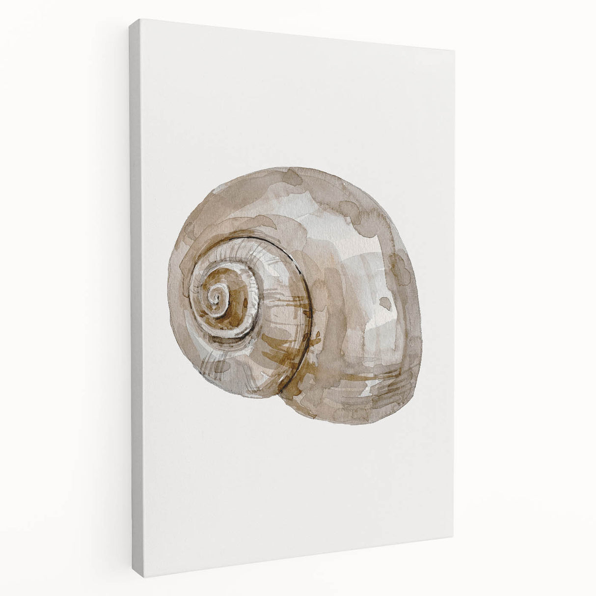 Coastal Wall Art - Nautical Snail Shell Print for Beach-Themed Decor