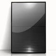 Coastal Wall Art - Moonlight Reflection on Water Black and White Print
