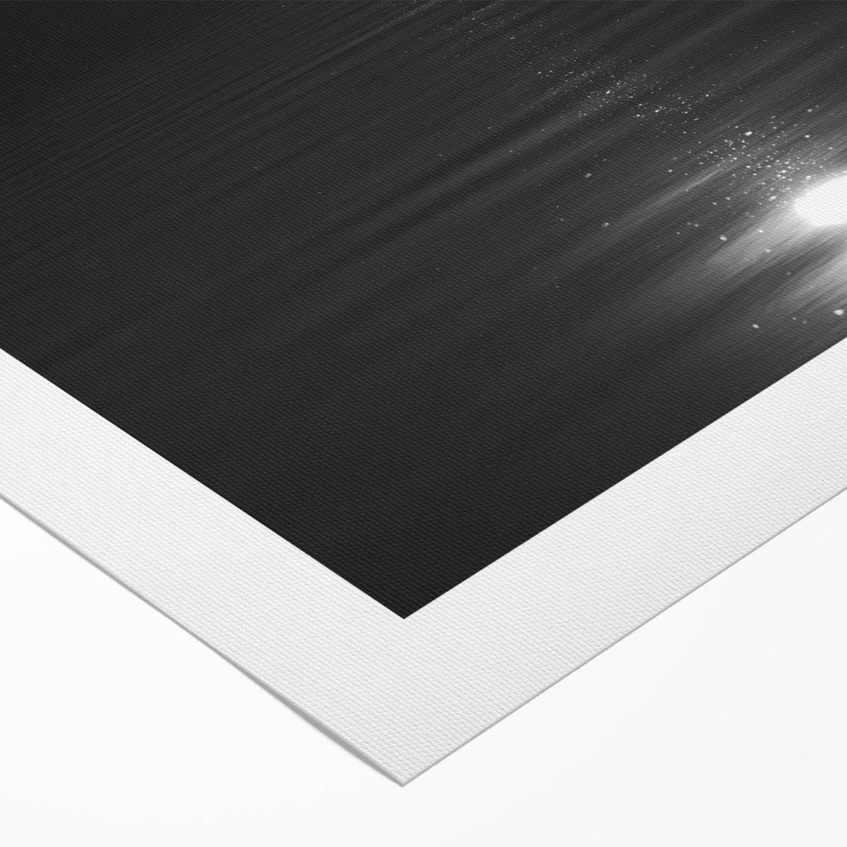 Coastal Wall Art - Moonlight Reflection on Water Black and White Print