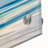 Abstract Ocean Waves Coastal Wall Art – Nautical Beach-Themed Print