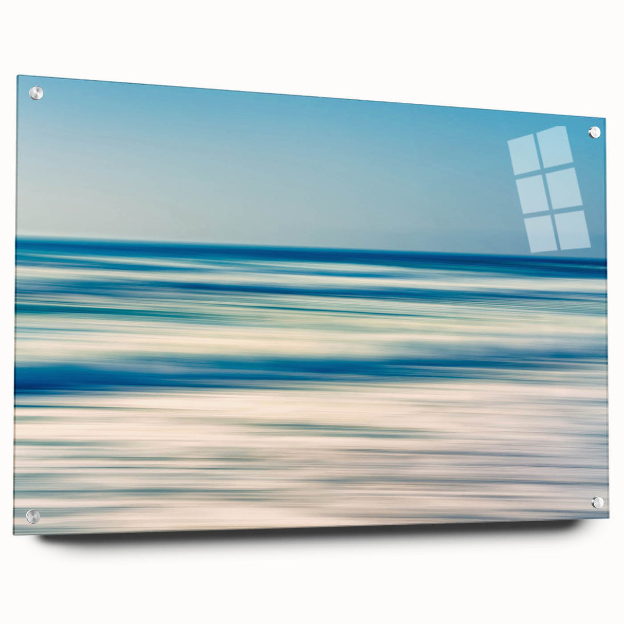 Abstract Ocean Waves Coastal Wall Art – Nautical Beach-Themed Print