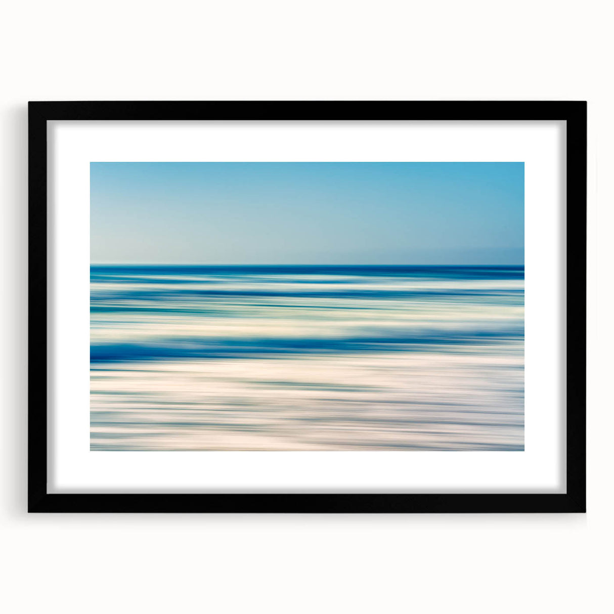 Abstract Ocean Waves Coastal Wall Art – Nautical Beach-Themed Print