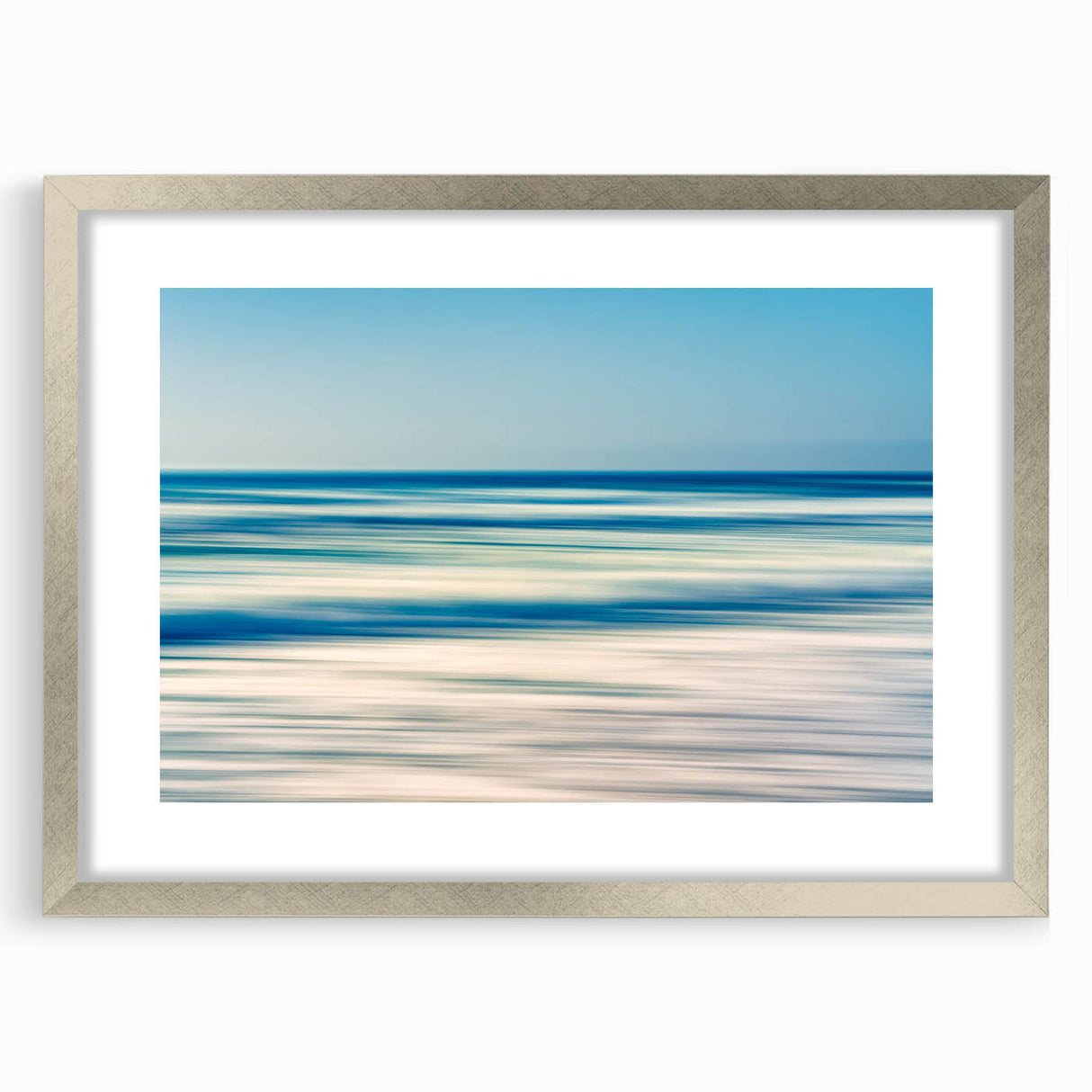 Abstract Ocean Waves Coastal Wall Art – Nautical Beach-Themed Print