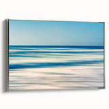 Abstract Ocean Waves Coastal Wall Art – Nautical Beach-Themed Print