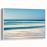 Abstract Ocean Waves Coastal Wall Art – Nautical Beach-Themed Print