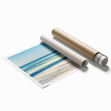 Abstract Ocean Waves Coastal Wall Art – Nautical Beach-Themed Print