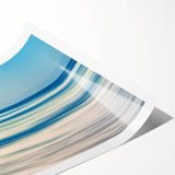 Abstract Ocean Waves Coastal Wall Art – Nautical Beach-Themed Print