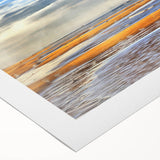 Golden Beach Coastal Wall Art – Vibrant Ocean-Themed Seaside Print