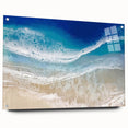 Aerial Ocean Waves Coastal Wall Art – Beach-Themed Nautical Print