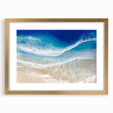 Aerial Ocean Waves Coastal Wall Art – Beach-Themed Nautical Print