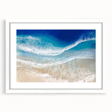 Aerial Ocean Waves Coastal Wall Art – Beach-Themed Nautical Print