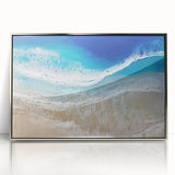 Aerial Ocean Waves Coastal Wall Art – Beach-Themed Nautical Print