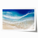 Aerial Ocean Waves Coastal Wall Art – Beach-Themed Nautical Print