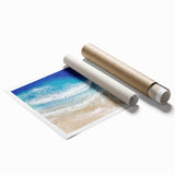 Aerial Ocean Waves Coastal Wall Art – Beach-Themed Nautical Print