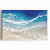 Aerial Ocean Waves Coastal Wall Art – Beach-Themed Nautical Print
