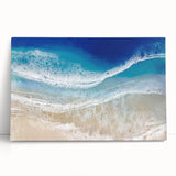 Aerial Ocean Waves Coastal Wall Art – Beach-Themed Nautical Print