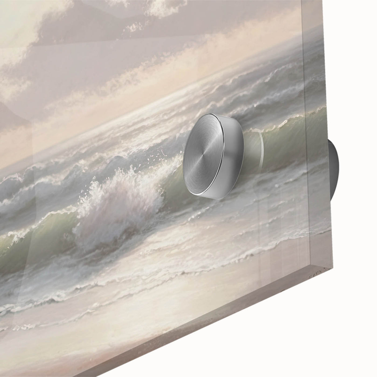 Serene Coastal Waves Wall Art – Tranquil Ocean Beach-Themed Print
