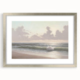 Serene Coastal Waves Wall Art – Tranquil Ocean Beach-Themed Print