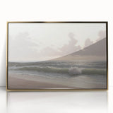 Serene Coastal Waves Wall Art – Tranquil Ocean Beach-Themed Print