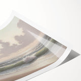 Serene Coastal Waves Wall Art – Tranquil Ocean Beach-Themed Print