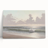 Serene Coastal Waves Wall Art – Tranquil Ocean Beach-Themed Print