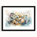 Seashell Collection Coastal Wall Art – Ocean-Themed Nature Print