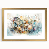 Seashell Collection Coastal Wall Art – Ocean-Themed Nature Print