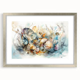 Seashell Collection Coastal Wall Art – Ocean-Themed Nature Print