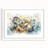 Seashell Collection Coastal Wall Art – Ocean-Themed Nature Print