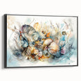 Seashell Collection Coastal Wall Art – Ocean-Themed Nature Print
