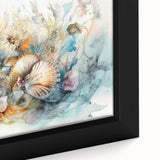 Seashell Collection Coastal Wall Art – Ocean-Themed Nature Print