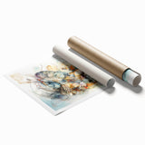 Seashell Collection Coastal Wall Art – Ocean-Themed Nature Print