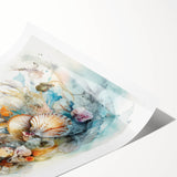Seashell Collection Coastal Wall Art – Ocean-Themed Nature Print