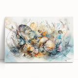 Seashell Collection Coastal Wall Art – Ocean-Themed Nature Print