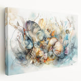 Seashell Collection Coastal Wall Art – Ocean-Themed Nature Print