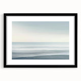 Minimalist Coastal Wall Art – Serene Ocean Horizon Beach Print