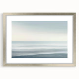 Minimalist Coastal Wall Art – Serene Ocean Horizon Beach Print