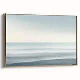 Minimalist Coastal Wall Art – Serene Ocean Horizon Beach Print