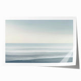 Minimalist Coastal Wall Art – Serene Ocean Horizon Beach Print