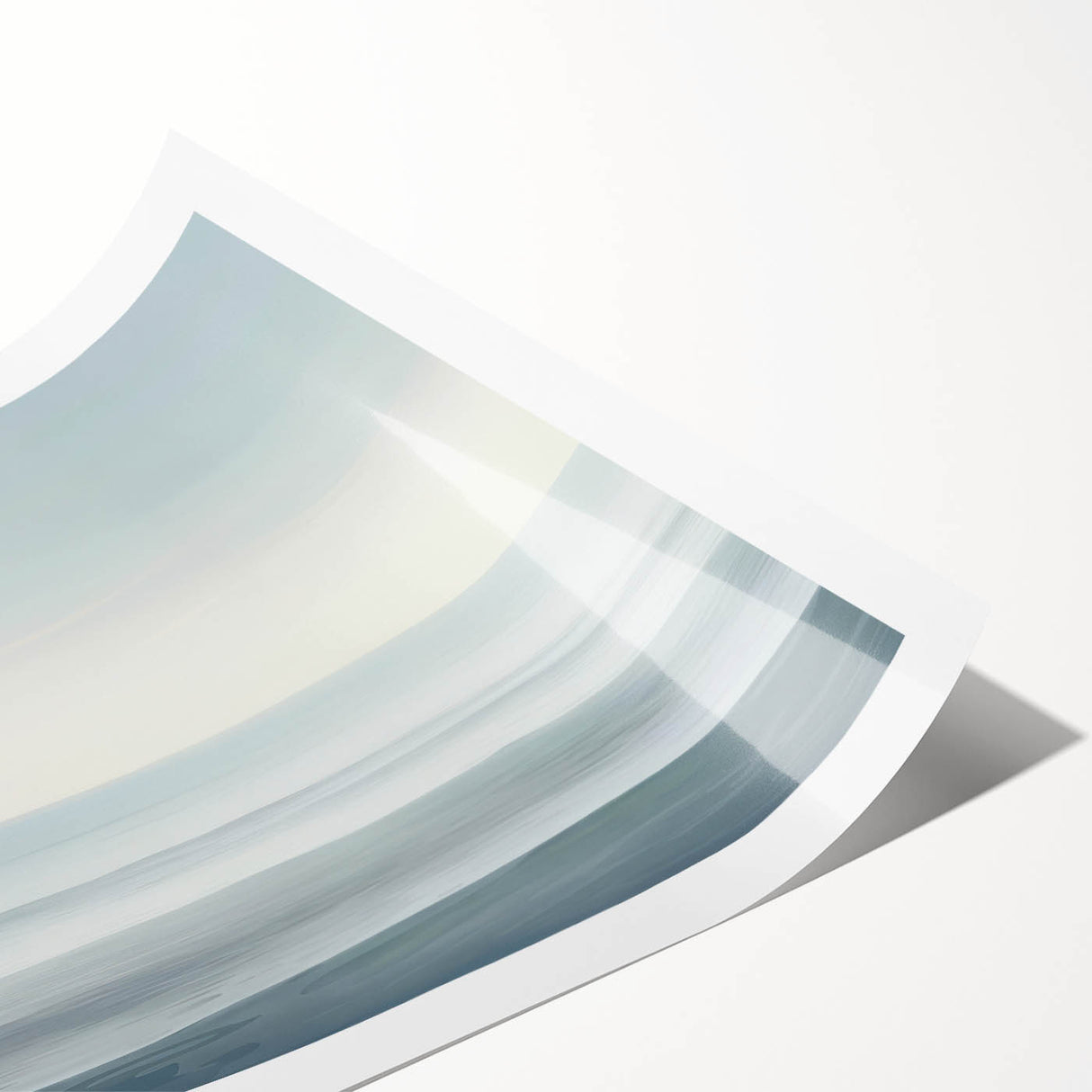 Minimalist Coastal Wall Art – Serene Ocean Horizon Beach Print