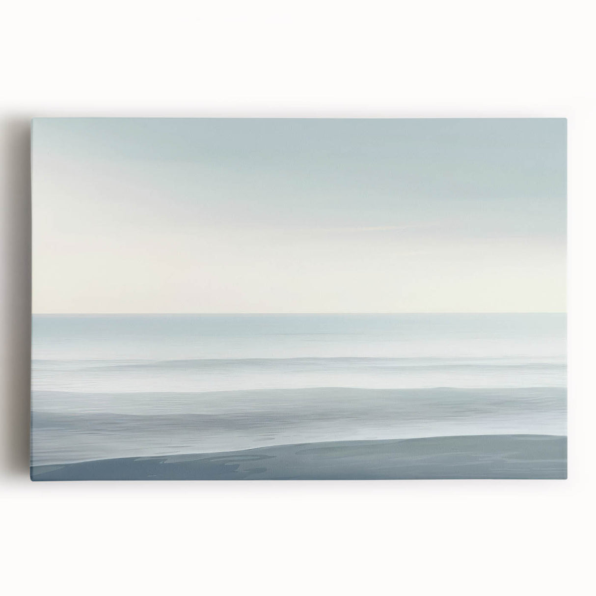 Minimalist Coastal Wall Art – Serene Ocean Horizon Beach Print