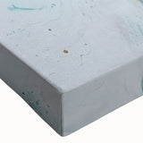 Abstract Coastal Wall Art – Ocean Blues and Gold Accents Beach Print