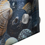 Seashell Close-Up Coastal Wall Art – Ocean-Themed Nature Print