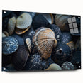 Seashell Close-Up Coastal Wall Art – Ocean-Themed Nature Print