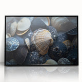 Seashell Close-Up Coastal Wall Art – Ocean-Themed Nature Print