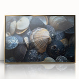 Seashell Close-Up Coastal Wall Art – Ocean-Themed Nature Print