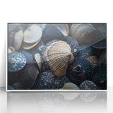 Seashell Close-Up Coastal Wall Art – Ocean-Themed Nature Print
