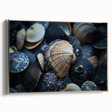 Seashell Close-Up Coastal Wall Art – Ocean-Themed Nature Print