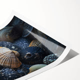 Seashell Close-Up Coastal Wall Art – Ocean-Themed Nature Print